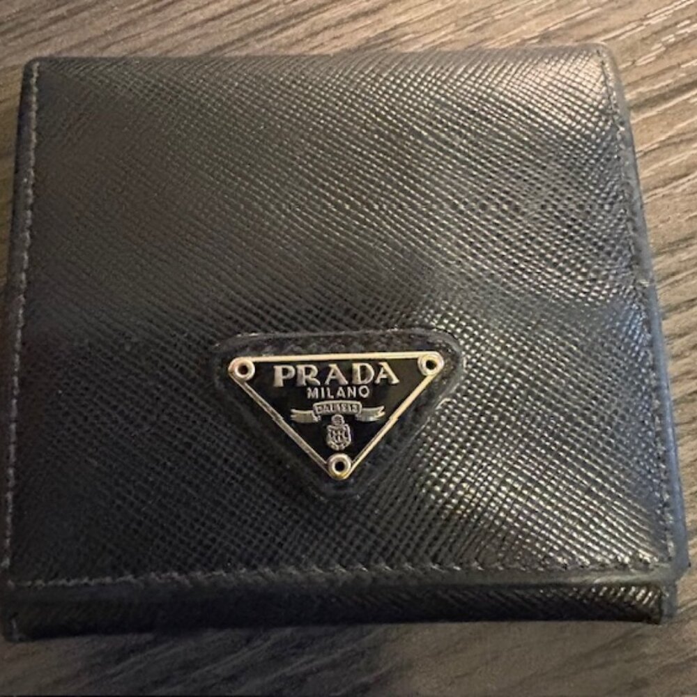 Prada Enamel Leather Coin Purse